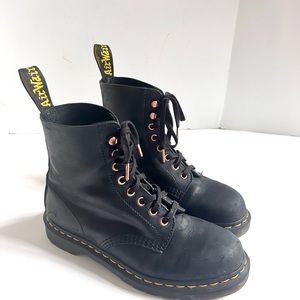 Doc Martens Dr Martens Pascal Black Rose Gold boot 1460